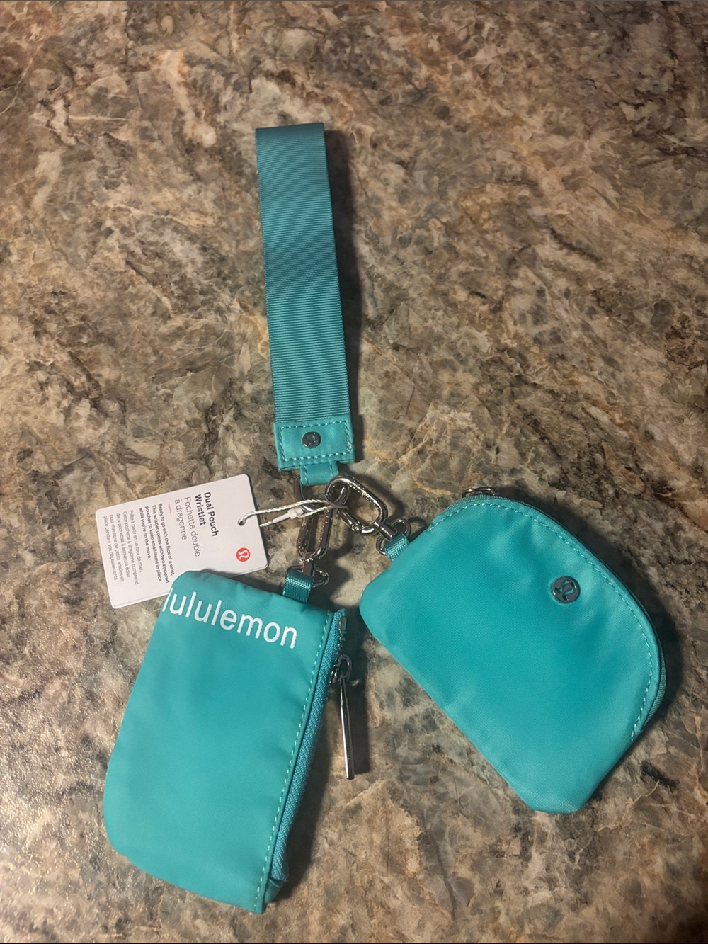 lululemon athletica Teal Key & Card Holder Set